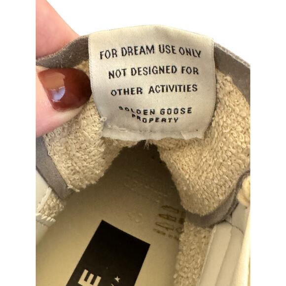 Golden Goose NIB Slide w/Gray Leather Star and Wine-colored Glitter Flash Sz 40 - Picture 13 of 14